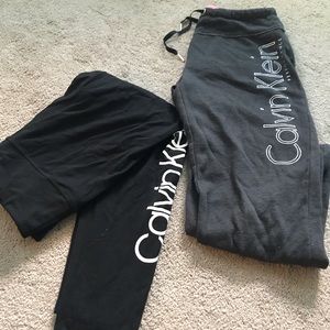 Calvin Klein leggings and sweatpants bundle